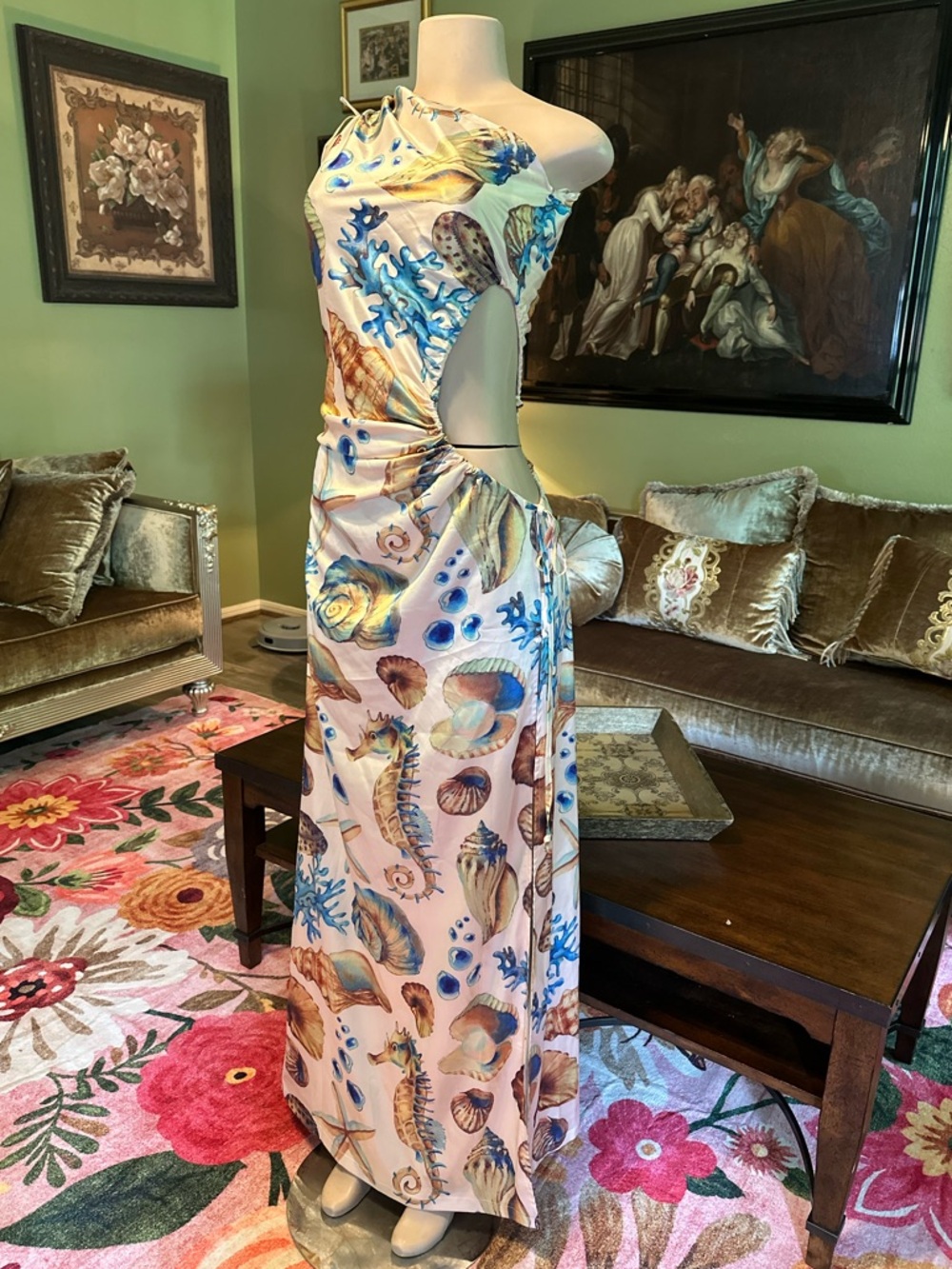 Sonya Oceanic Print Swim Sarong - Picture 3 of 11